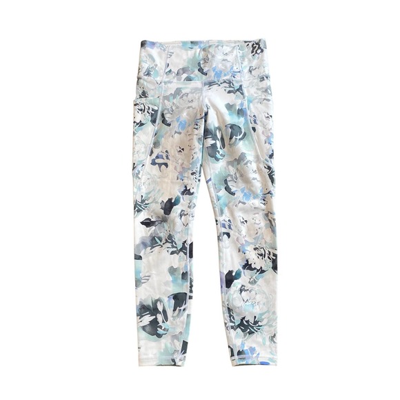 Athleta Stash Pocket Salutation Peony Floral Leggings Small - Picture 8 of 12